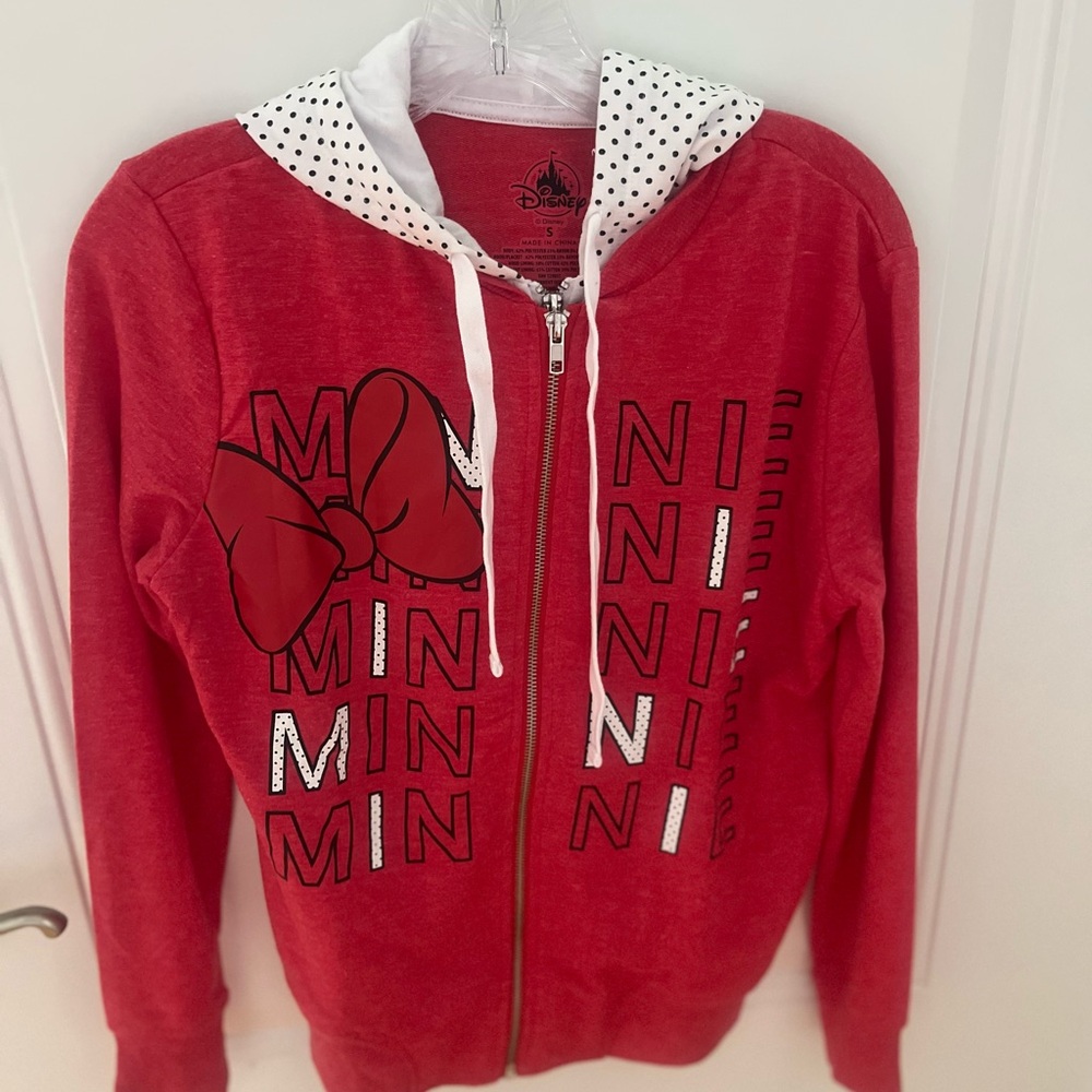 Disney Red Minnie Mouse Adult Jacket (Size Small)